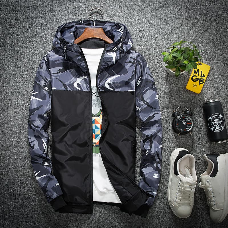 Spring men's camouflage casual universal jacket, trend of season, Korean style 2