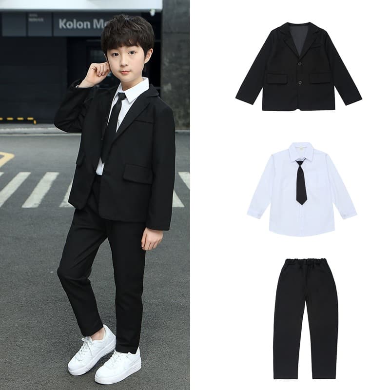 Children's classic suit, flower girl dress for boys, piano performance costume, jacket, for teenagers