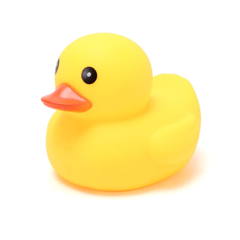 B.Duck, (Cross-border trading), toy play in water from soft rubber, yellow duck for swimming, anti-stress, makes sounds 5