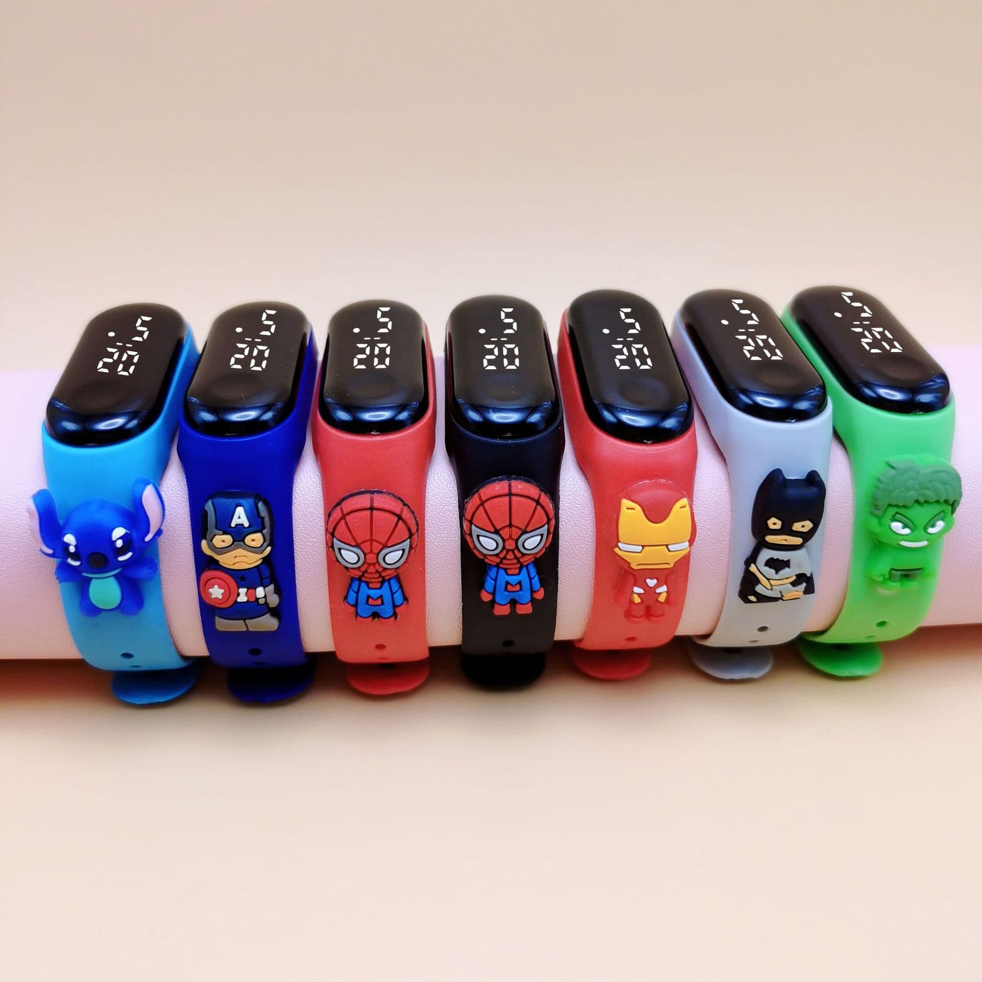 Cartoon electric doll, electronic waterproof watch, bracelet for early age, (Physicals), Superman 2