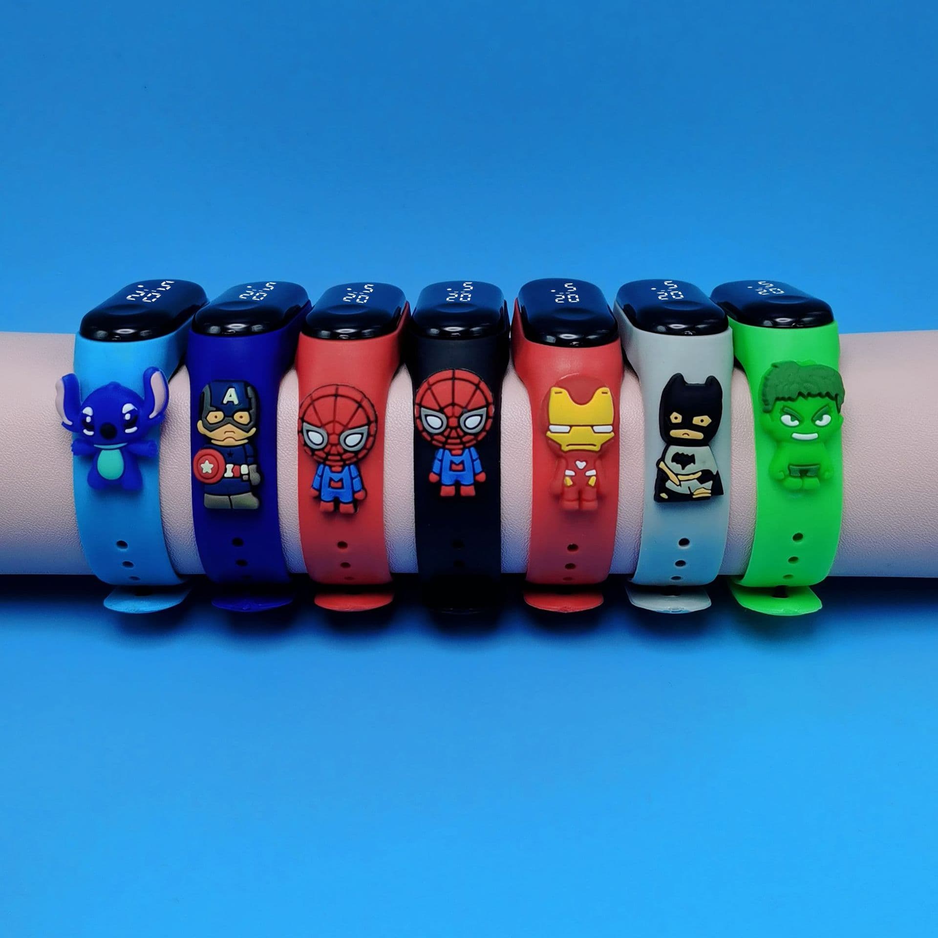 Cartoon electric doll, electronic waterproof watch, bracelet for early age, (Physicals), Superman 3