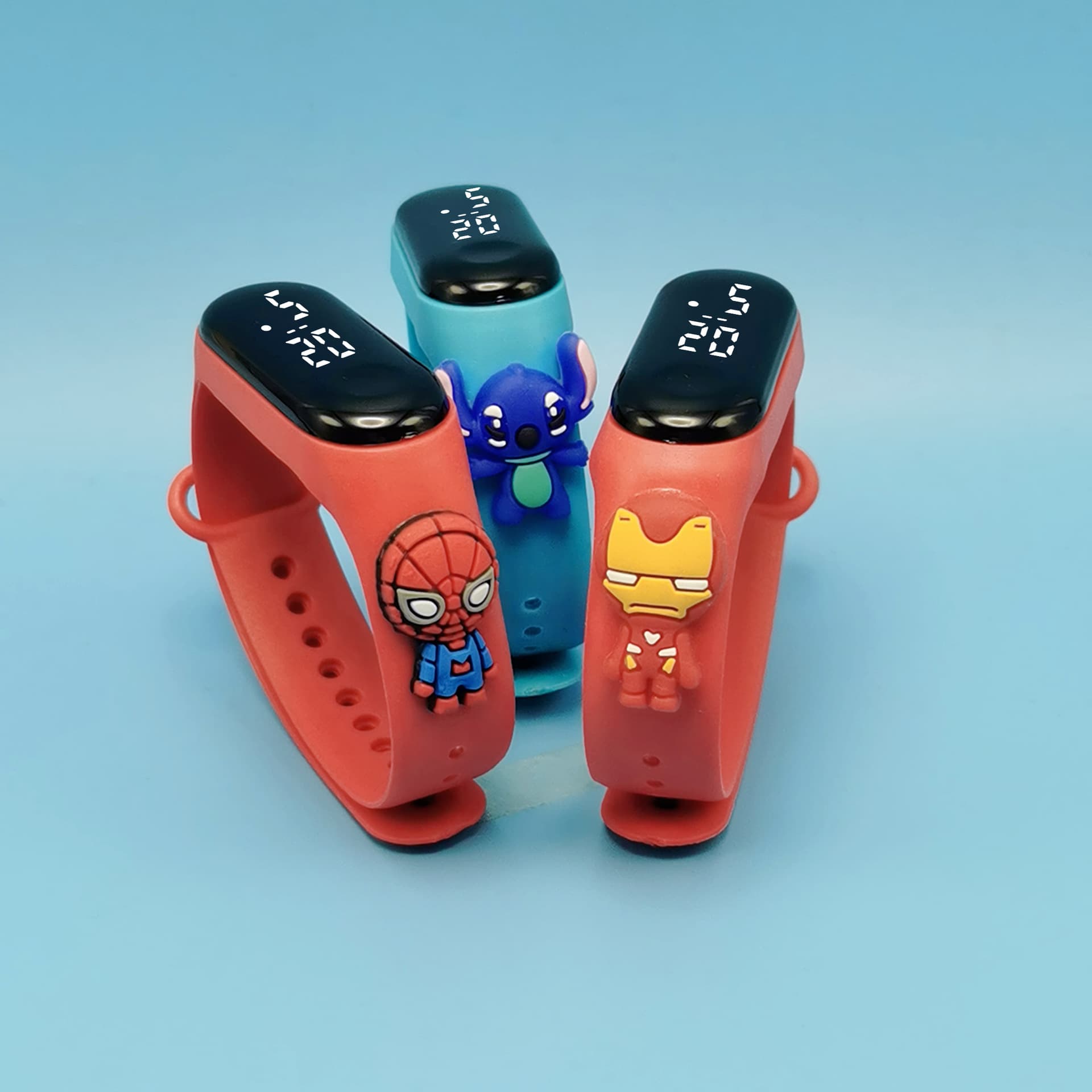 Cartoon electric doll, electronic waterproof watch, bracelet for early age, (Physicals), Superman 4