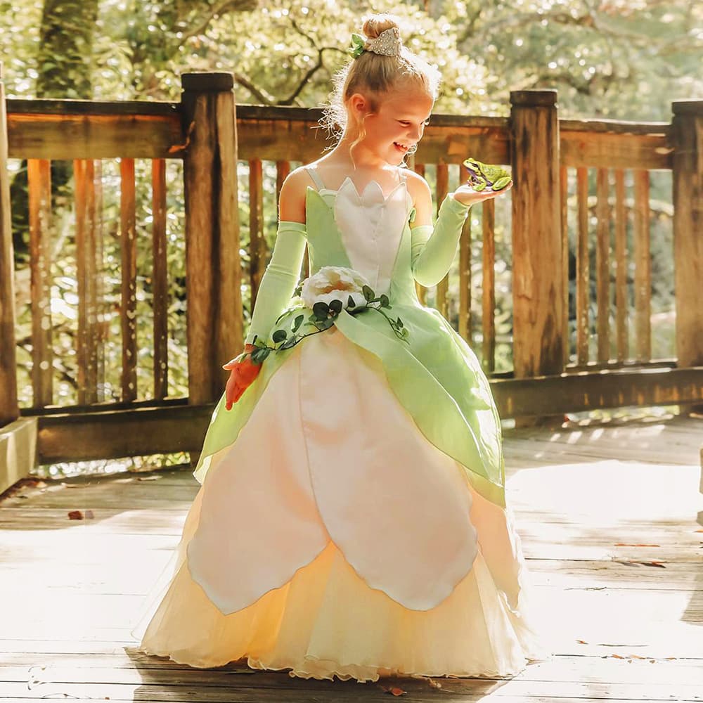 Small princess costume, dress, halloween, princess style 4