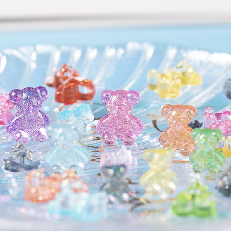 Cartoon accessories, three dimensional nail stickers for nails, accessory, new collection, with little bears 4