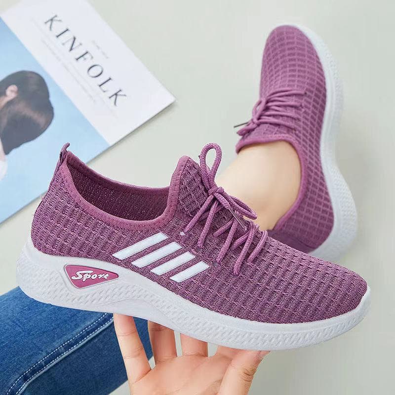 Women's fashionable breathable shoes for walking for leisure, for running, made with flyknit technology, spring 2026 collection