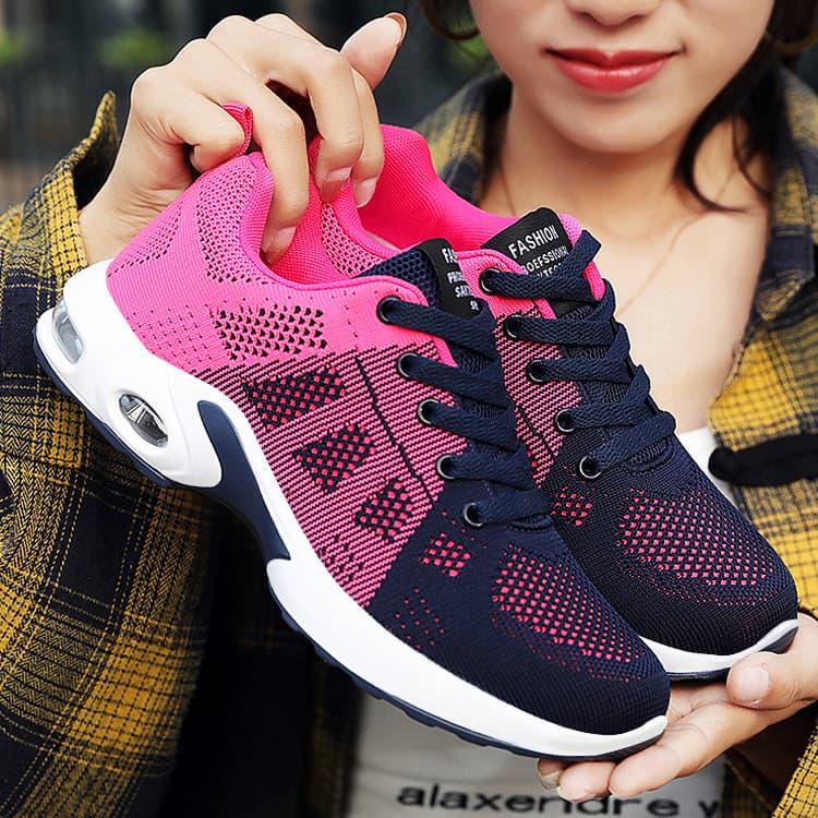 (Cross-border trading), sports running sneakers, soft heel, casual casual footwear made of mesh, women's style, plus size, soft sole 3