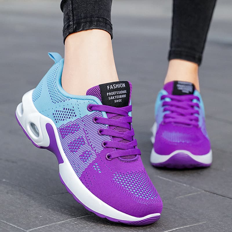 (Cross-border trading), sports running sneakers, soft heel, casual casual footwear made of mesh, women's style, plus size, soft sole