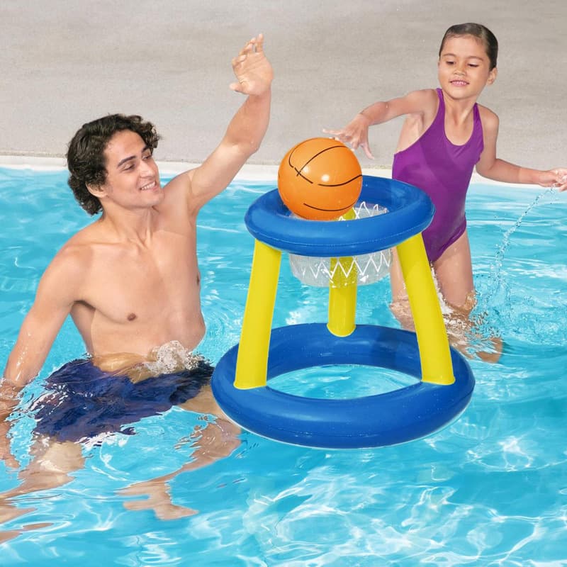Toy for children and adults, inflatable swimming pool play in water, volleyball handball water stand, family style 2