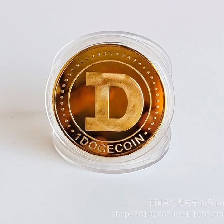 Dog coin foreign currency Bitcoin Bit virtual currency DOGE commemorative coin dog coin virtual currency metal crafts 2