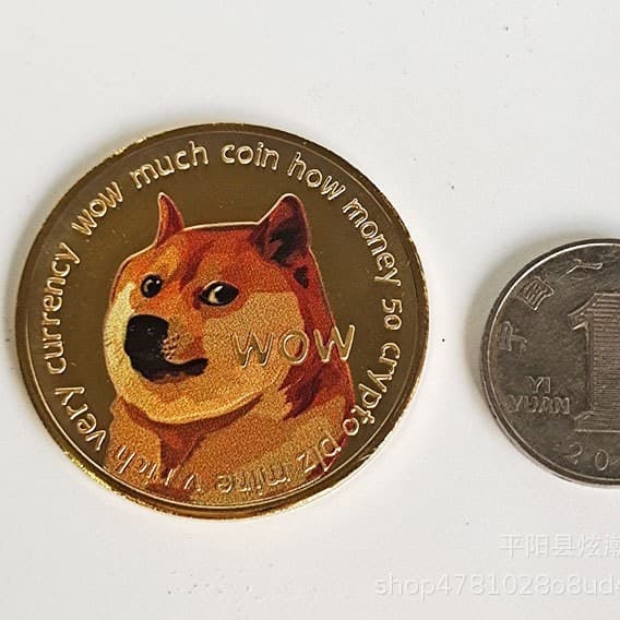 Dog coin foreign currency Bitcoin Bit virtual currency DOGE commemorative coin dog coin virtual currency metal crafts 3