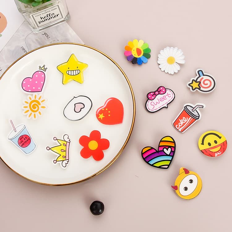 Creative cartoon rainbow brooch, acrylic cute badge, bag, pin, pendant, accessory, custom-made 4
