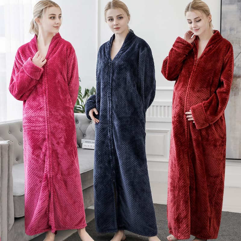 (Cross-border trading), (Wholesale), flannel bathrobe, long pijama for men and women, for beloved, increased thickness, Amazon 2