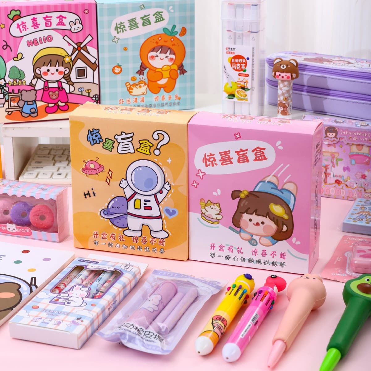 Stationery, creative box, set for students, Birthday gift 3