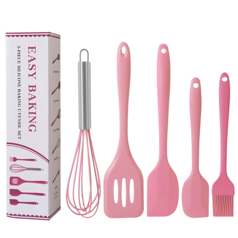 Silicone scraper, brush, kitchenware, set, 5 pieces 2