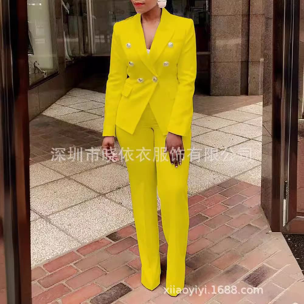 (Cross-border trading), jacket, suit, long-sleeve, elegant trousers, set, Amazon 2