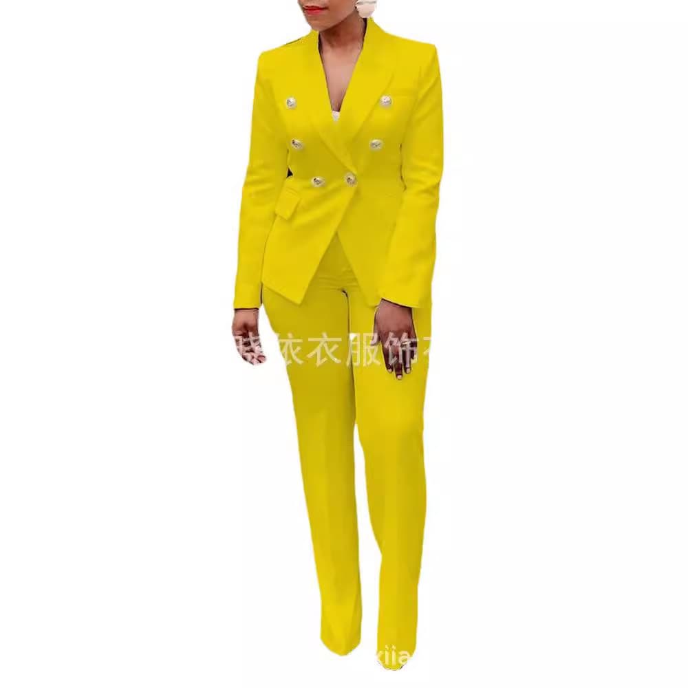 (Cross-border trading), jacket, suit, long-sleeve, elegant trousers, set, Amazon 4