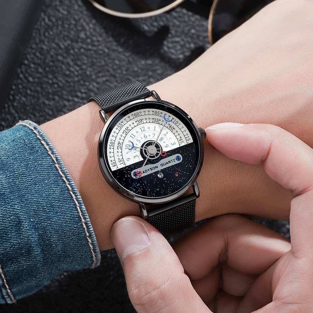 Watch, fashionable quartz calendar 4