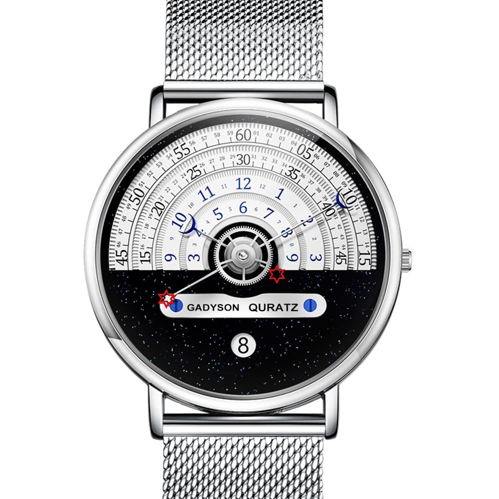 Watch, fashionable quartz calendar