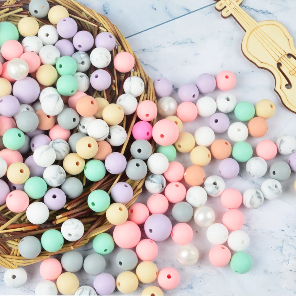 Silicone beads, accessory, accessories handmade, DIY, size 9, 9/12/15mm 4