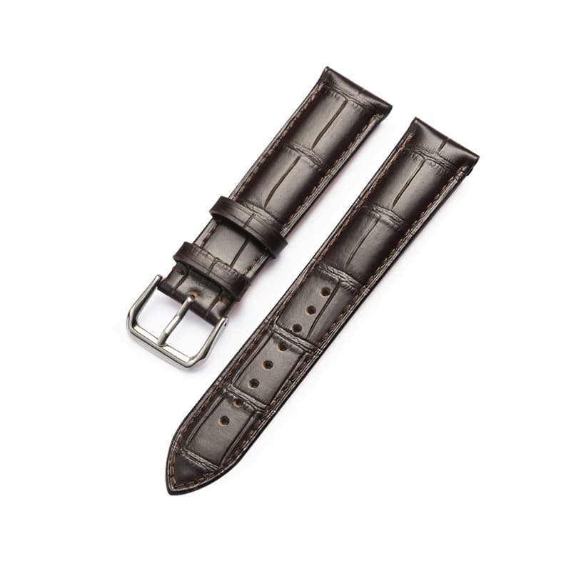 Leather bamboo universal watch strap, waterproof accessory for men and women, cowhide, genuine leather 5