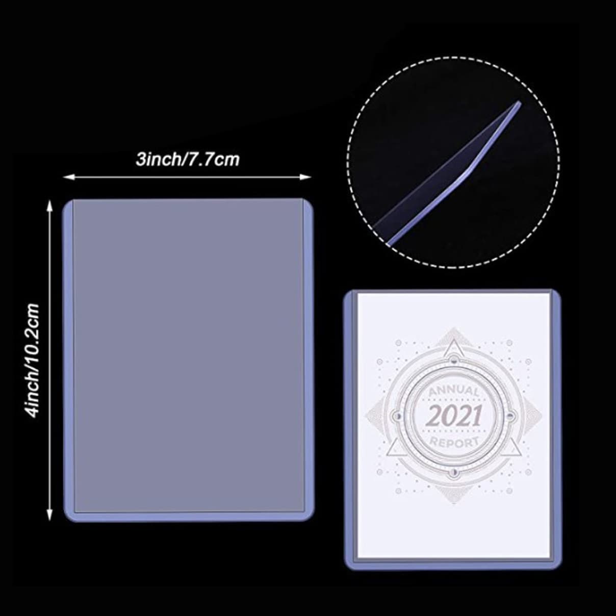 35pt-180pt transparent card protective kit card clip collection card baseball card trading card game card star card set 2