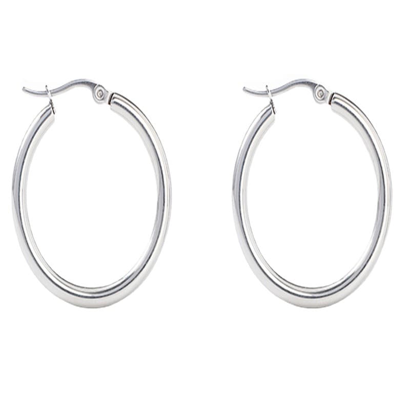 Fashionable golden trend geometric earrings stainless steel, simple and elegant design 5