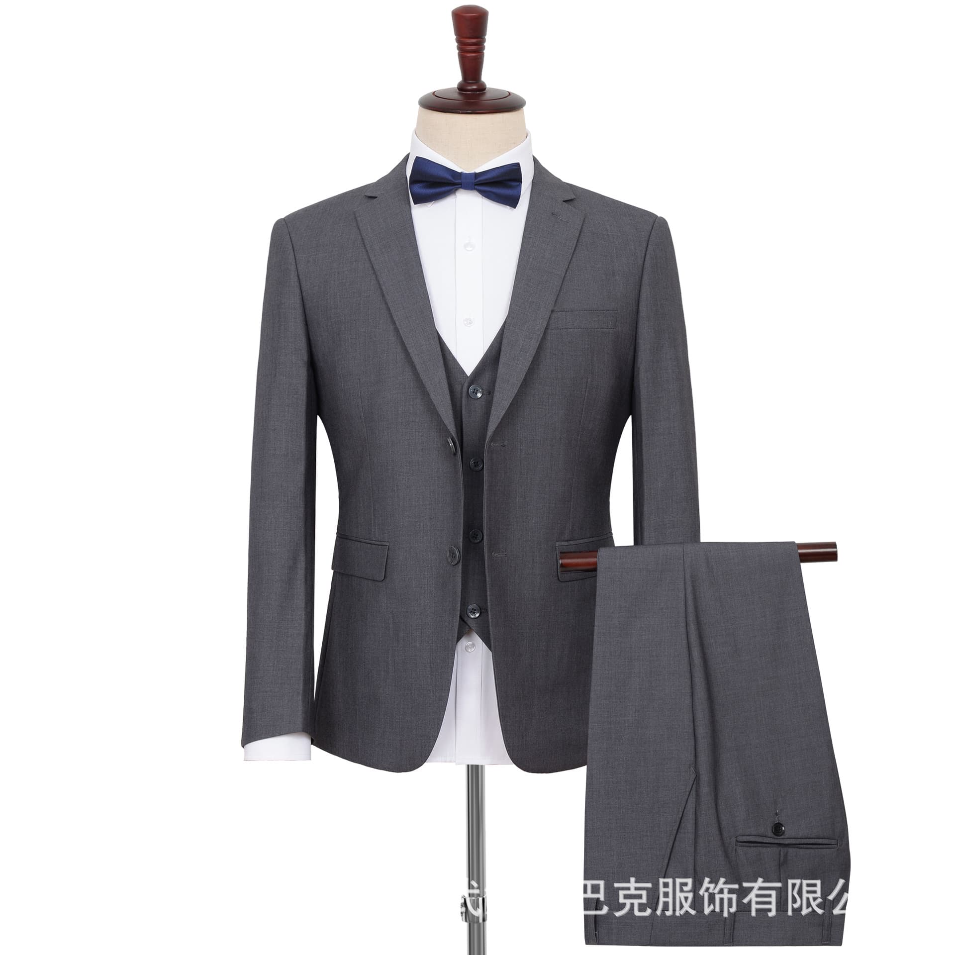 Men's big set, classic suit jacket, professional wedding dress, plus size, extra wide fit 3