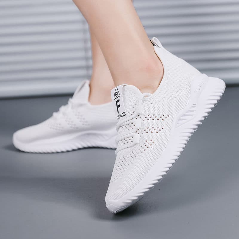 One piece drop shipping summer mesh shoes Feiwei casual women's shoes breathable lightweight sports shoes running shoes women's mesh shoes