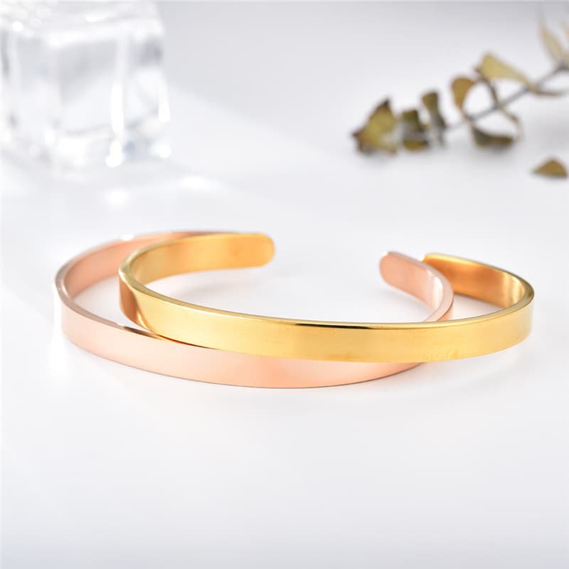 (Wholesale), adjustable bracelet stainless steel, 6mm, print, with your logo imprint 2