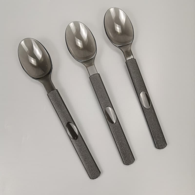 (Wholesale), disposable spoon, plastic tableware for living room for commercial use, increased thickness