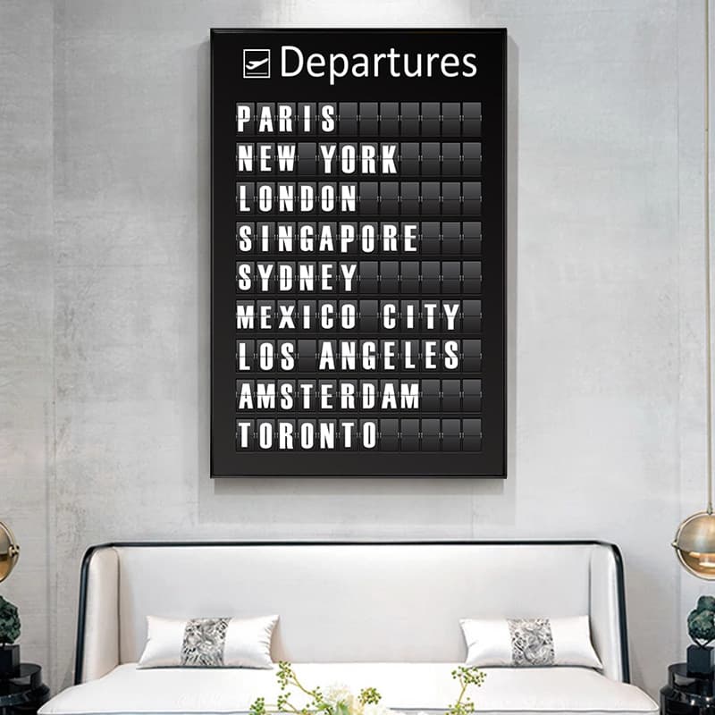 Amazon Travel Set Off Nordic Poster Black and White Quote Wall Art Painting Picture Living Room Decor Print 3
