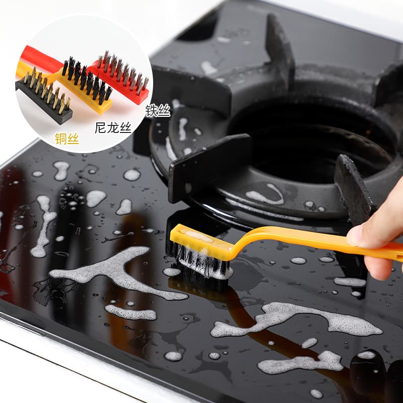 Brush, hygienic cooker, steel wire, 3 pieces