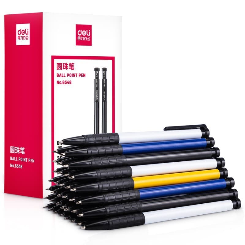 Ballpoint pen, quick dry smooth multicoloured bullet from soft rubber, 0.7mm 5