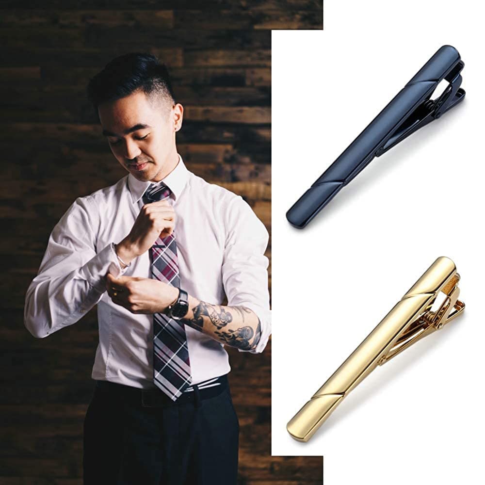 (Cross-border trading), men's glossy high-end tie stainless steel, light luxury style 4