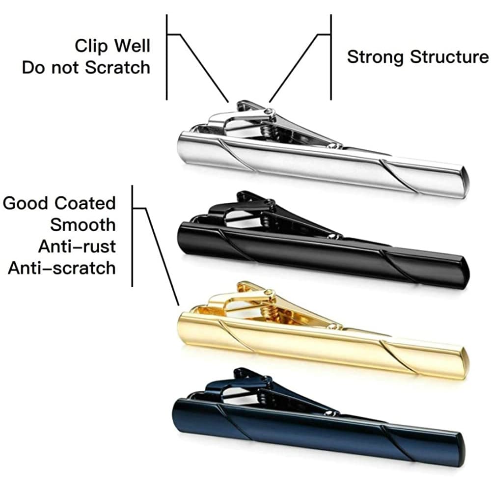 (Cross-border trading), men's glossy high-end tie stainless steel, light luxury style 5