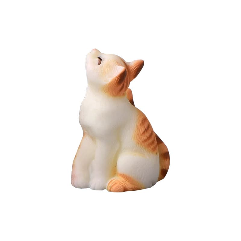 Micro landscape, creative cartoon cute realistic minifigure, decorations with accessories, table accessory, kitten, cat 5