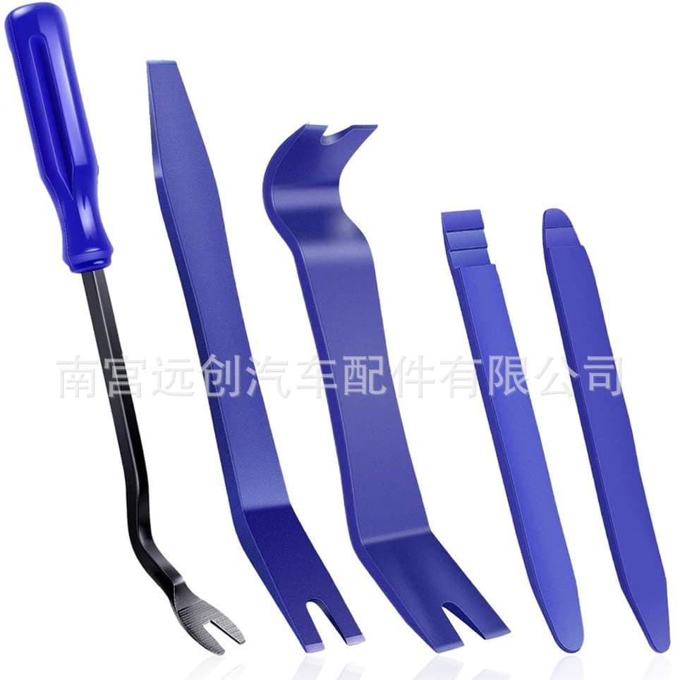 5 pieces of car sound trimming tool kits are used for door splint and audio dashboard