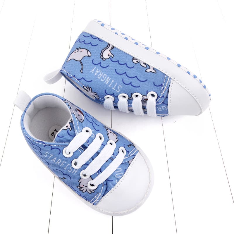 Casual children's sneakers with shoelaces for early age 2