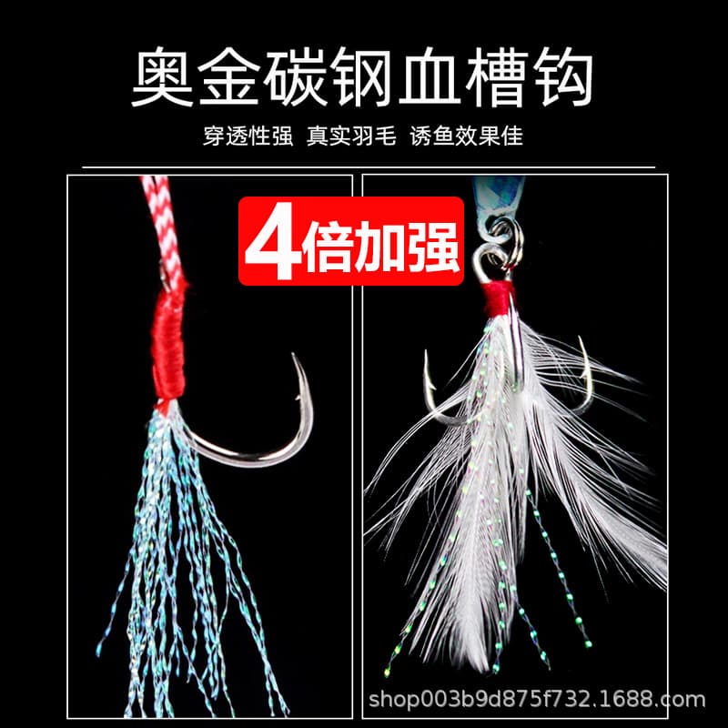 Long-Distance Lure Metal Plate Fishing Bait - Topwater Lure for Bass and Pike 3