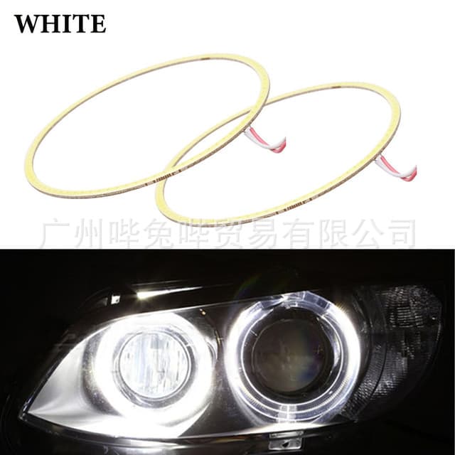 60-120mm Auto LED Light Lantern Big Lighting Car Lantern Modification COB Angel Intellition Angel Fog Light 2