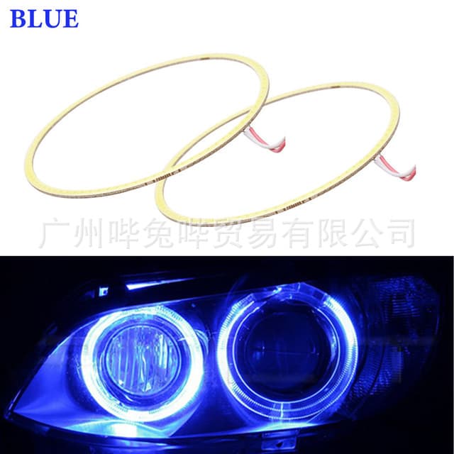 60-120mm Auto LED Light Lantern Big Lighting Car Lantern Modification COB Angel Intellition Angel Fog Light 3