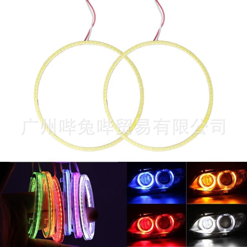 60-120mm Auto LED Light Lantern Big Lighting Car Lantern Modification COB Angel Intellition Angel Fog Light