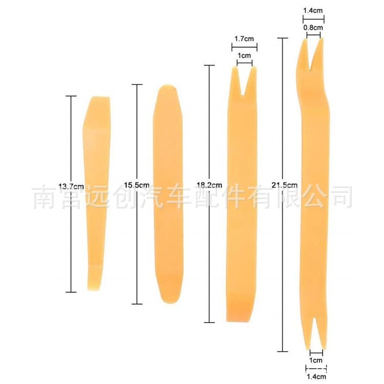 Plastic set, constructor, screwdriver, light panel, crowbar, 4 pieces 2