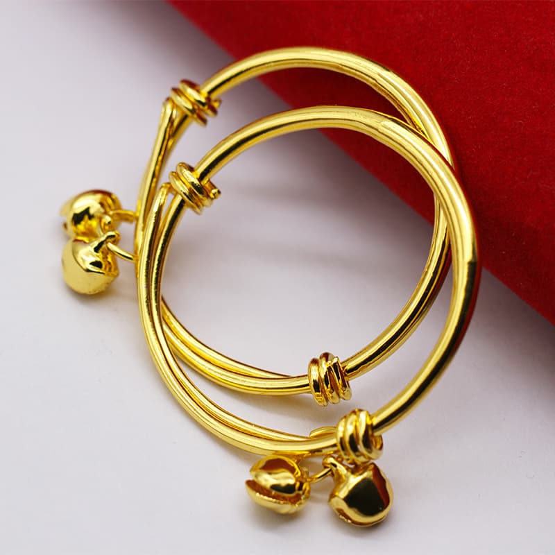 Children's glossy bracelet, small bell, accessory 2