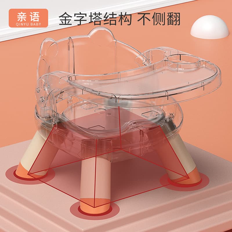 (Wholesale), children's universal sofa for feeding, plastic cartoon highchair for home use 4