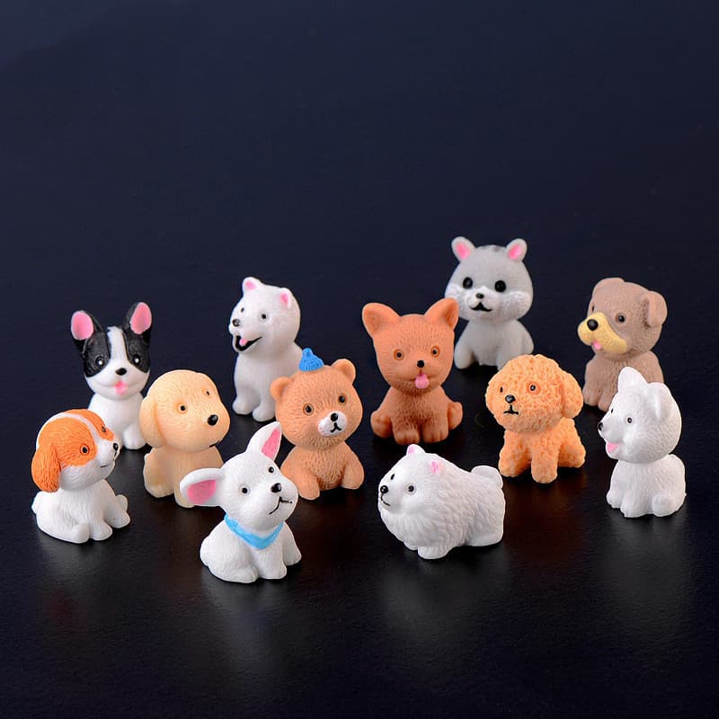 Small cute creative realistic cartoon resin decor for living room, decorative accessory 2