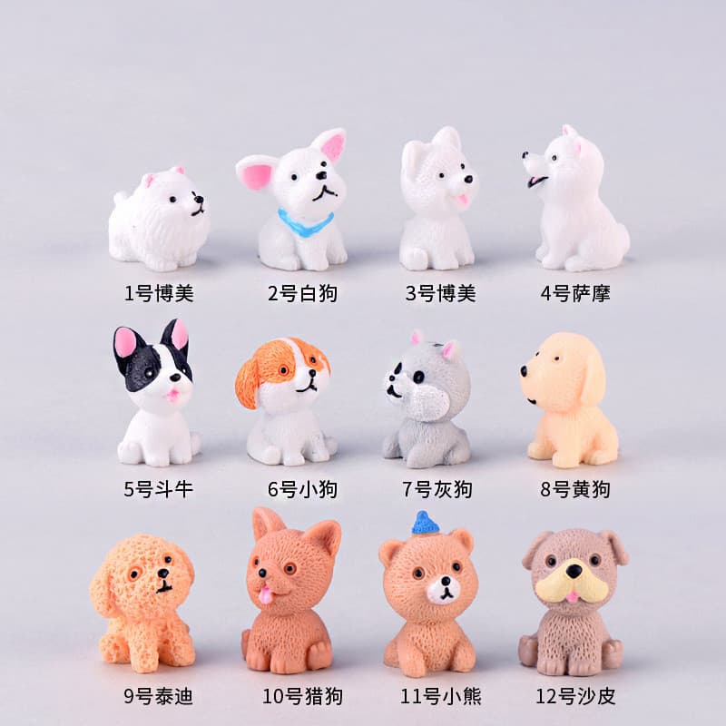 Small cute creative realistic cartoon resin decor for living room, decorative accessory 4