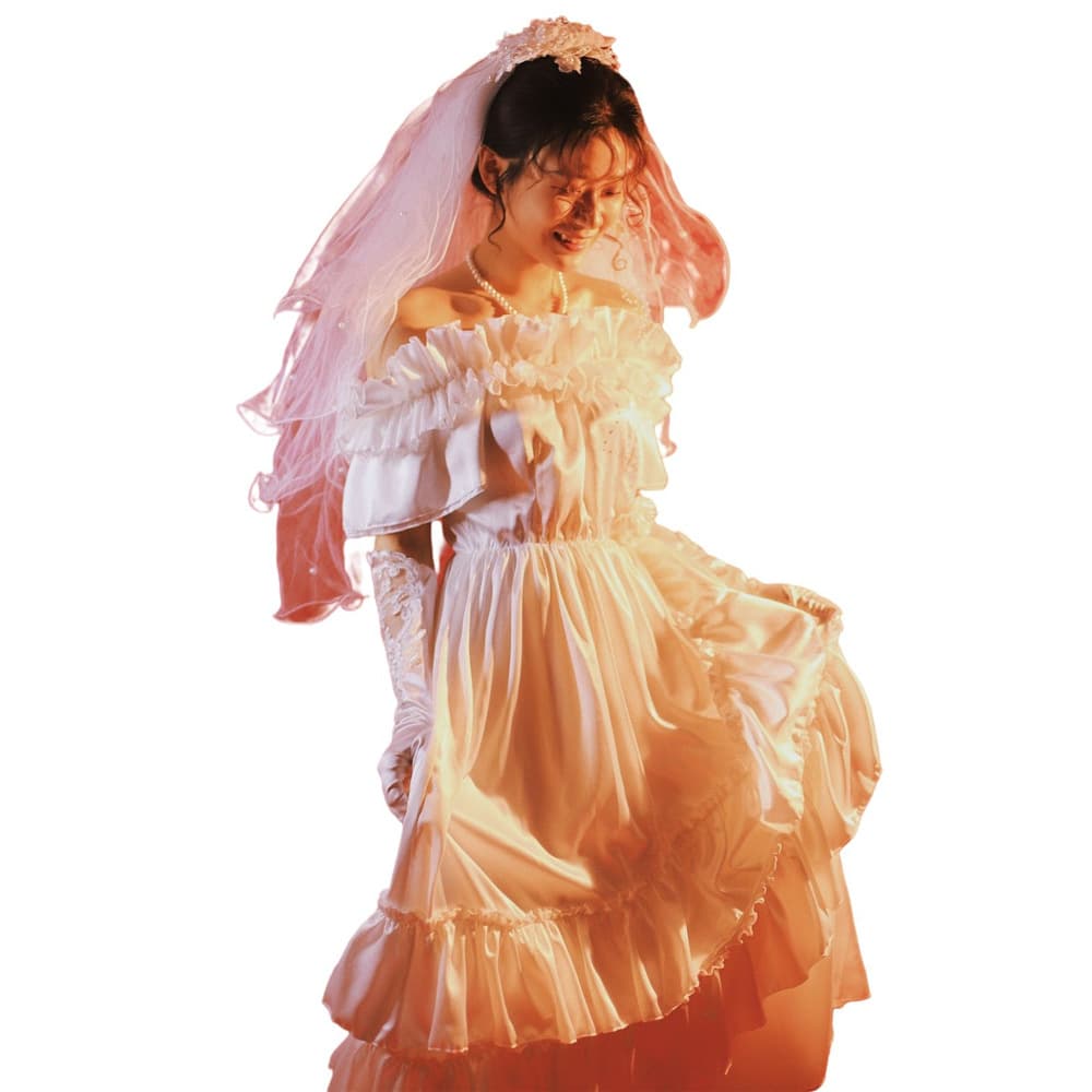 Retro lace wedding dress, nostalgia, lace dress, open shoulders 5