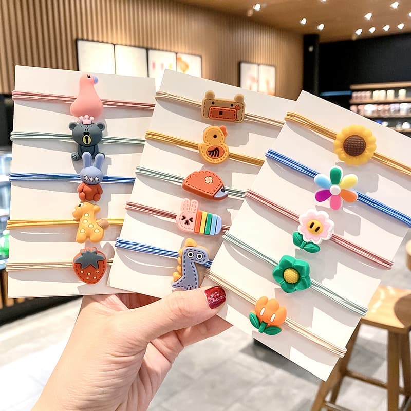 (Wholesale), hair rope, cute cartoon hair accessory, Korean style