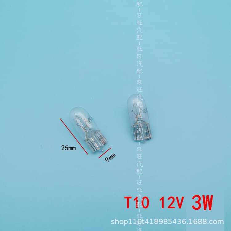 Car T10T15T13 plug -in bulb 12V5W21W halogen lamp bubble instrument light show wide lamp license 2